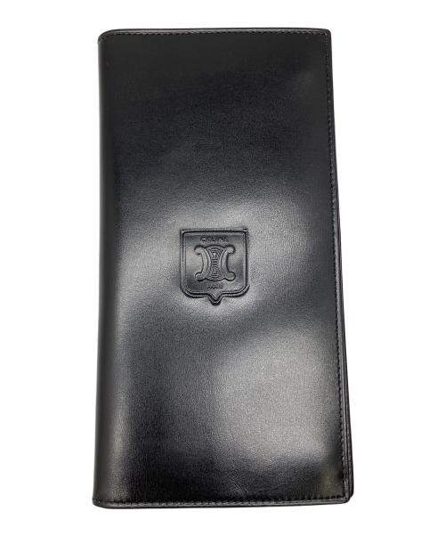 CELINE（セリーヌ）CELINE (セリーヌ) ロゴ入り札入れ ブラックの古着・服飾アイテム