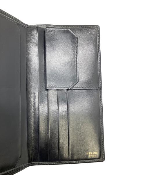 CELINE（セリーヌ）CELINE (セリーヌ) ロゴ入り札入れ ブラックの古着・服飾アイテム