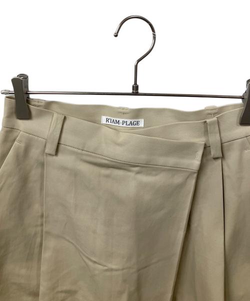 R'IAM-Plage（リアムプラージュ）R'IAM-PLAGE (リアムプラージュ) R’IAM タックドスカート ベージュ サイズ:36の古着・服飾アイテム