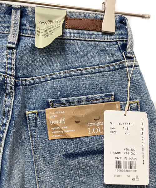 YANUK（ヤヌーク）YANUK (ヤヌーク) ルイーズストレートデニム ブルー サイズ:22の古着・服飾アイテム
