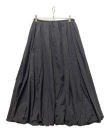 ETRE TOKYO（エトレトウキョウ）の古着「ナイロンバルーンボリュームスカート」｜ブラック