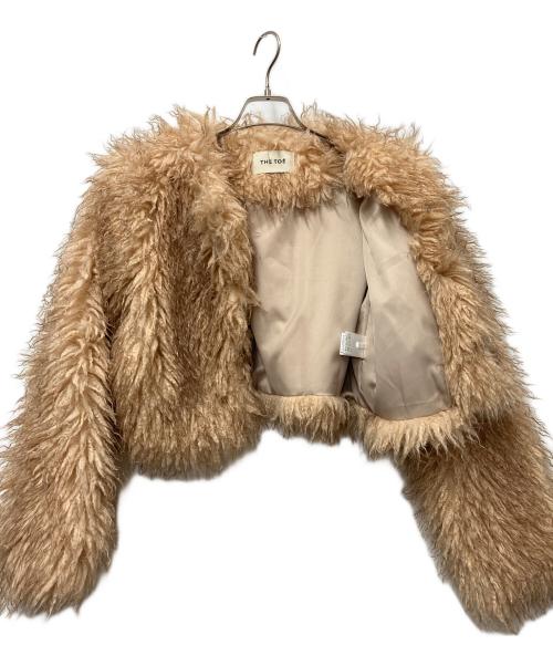 THE TOE（ザ・トゥー）THE TOE (ザ・トゥー) LANE FUR COAT ベージュ サイズ:Sの古着・服飾アイテム