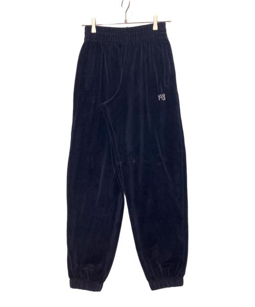 T by ALEXANDER WANG（ティーバイアレキサンダーワン）T by ALEXANDER WANG (ティーバイアレキサンダーワン) Velvet sweatpants(ベルベットスウェットパンツ) ネイビー サイズ:XSの古着・服飾アイテム