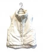 Midi-Umiミディウミ）の古着「ハイネックダウンベスト」｜ホワイト