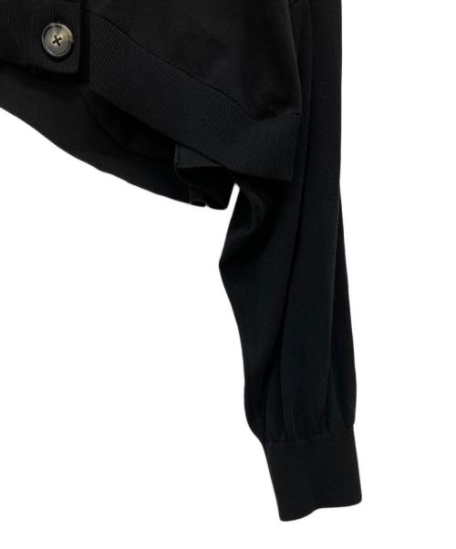 ENFOLD（エンフォルド）ENFOLD (エンフォルド) MICRO-MINI CARDIGAN ブラック サイズ:38の古着・服飾アイテム