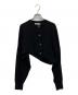 ENFOLD（エンフォルド）の古着「MICRO-MINI CARDIGAN」｜ブラック