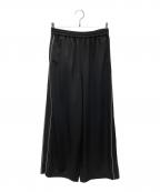 K.T KIYOKO TAKASEケーティー キヨコタカセ）の古着「ツイルストレッチサイドライントラックパンツ」｜ブラック