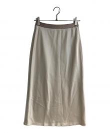 Thehighlights（ザハイライツ）の古着「satin 'skirt' long」｜ベージュ