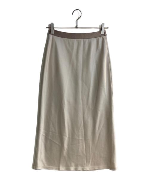 Thehighlights（ザハイライツ）thehighlights (ザハイライツ) satin 'skirt' long ベージュ サイズ:1の古着・服飾アイテム