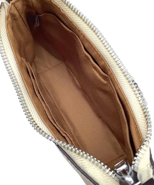 COACH（コーチ）COACH (コーチ) テリ ミニ クロスボディバッグ・ストライプ アイボリーの古着・服飾アイテム