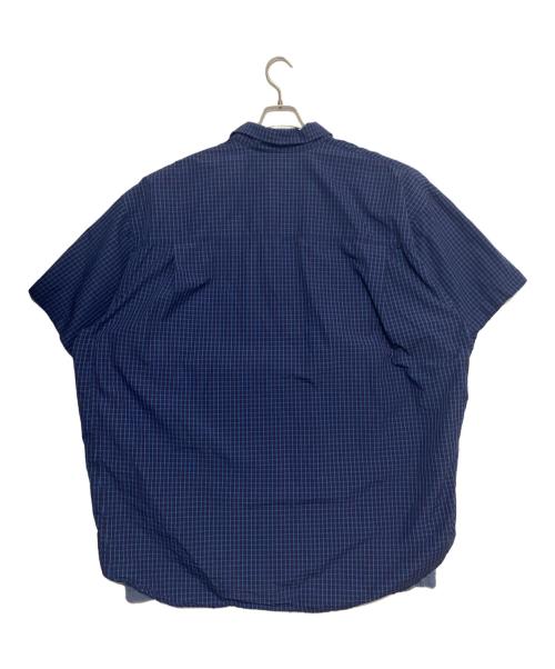 BALENCIAGA（バレンシアガ）BALENCIAGA (バレンシアガ) ロゴレイヤードシャツ ブルー サイズ:2の古着・服飾アイテム