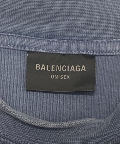 BALENCIAGA（バレンシアガ）BALENCIAGA (バレンシアガ) ロゴレイヤードシャツ ブルー サイズ:2の古着・服飾アイテム