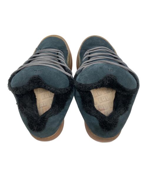 ERL（イーアールエル）ERL (イーアールエル) SUEDE VAMP SKATE SNEAKER ブラック サイズ:10の古着・服飾アイテム