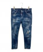 DSQUARED2ディースクエアード）の古着「Cool Girl Cropped Jean/クール・ガール・クロップド・ジーン」｜インディゴ