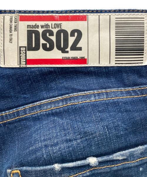 DSQUARED2（ディースクエアード）DSQUARED2 (ディースクエアード) Cool Girl Cropped Jean/クール・ガール・クロップド・ジーン インディゴ サイズ:36の古着・服飾アイテム