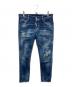 DSQUARED2（ディースクエアード）の古着「Cool Girl Cropped Jean/クール・ガール・クロップド・ジーン」｜インディゴ