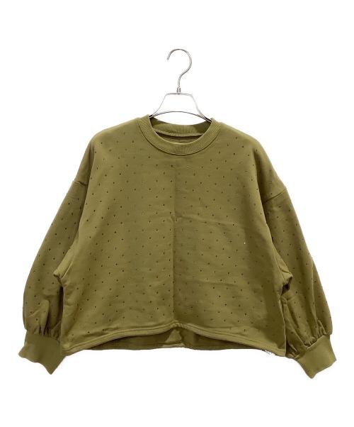 Ameri（アメリ）AMERI (アメリ) GLOSSY SWEAT SET UP DRESS カーキ サイズ:Mの古着・服飾アイテム