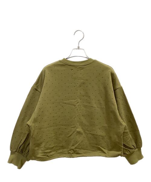 Ameri（アメリ）AMERI (アメリ) GLOSSY SWEAT SET UP DRESS カーキ サイズ:Mの古着・服飾アイテム