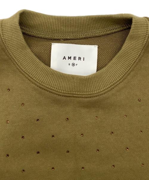 Ameri（アメリ）AMERI (アメリ) GLOSSY SWEAT SET UP DRESS カーキ サイズ:Mの古着・服飾アイテム
