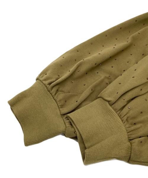 Ameri（アメリ）AMERI (アメリ) GLOSSY SWEAT SET UP DRESS カーキ サイズ:Mの古着・服飾アイテム