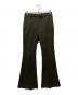 CLANE（クラネ）の古着「BACK PLEATS FLARE PANTS」｜カーキ