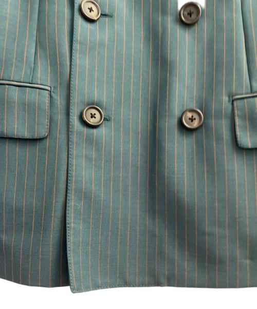 PRADA（プラダ）PRADA (プラダ) ダブルジャケット グリーン サイズ:46の古着・服飾アイテム