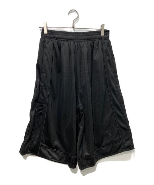 basketcase（バスケットケース）basketcase (バスケットケース) サイドラインメッシュショーツ ブラック サイズ:Sの古着・服飾アイテム