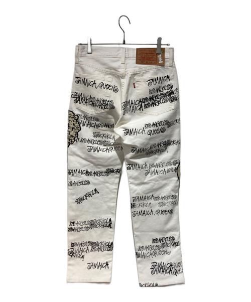 Denim Tears（デニムティアーズ）Denim Tears (デニムティアーズ) LEVI'S (リーバイス) STUSSY×OUR LEGACY (ストゥーシー×アワーレガシー) デニムパンツ ホワイト サイズ:76cm (W30)の古着・服飾アイテム