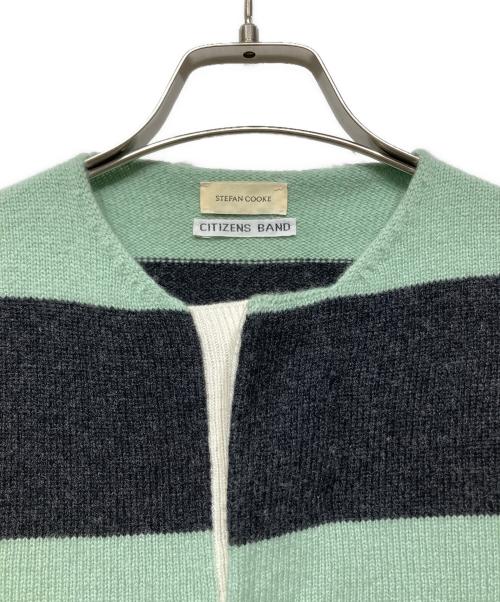 STEFAN COOKE（ステファンクック）STEFAN COOKE (ステファンクック) Rugby Jumper グリーン×ブラック サイズ:Sの古着・服飾アイテム