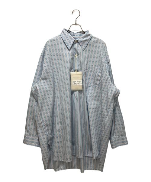 OUR LEGACY（アワーレガシー）OUR LEGACY (アワーレガシー) POPOVER SHIRT ブルー×ピンク サイズ:SIZE46の古着・服飾アイテム