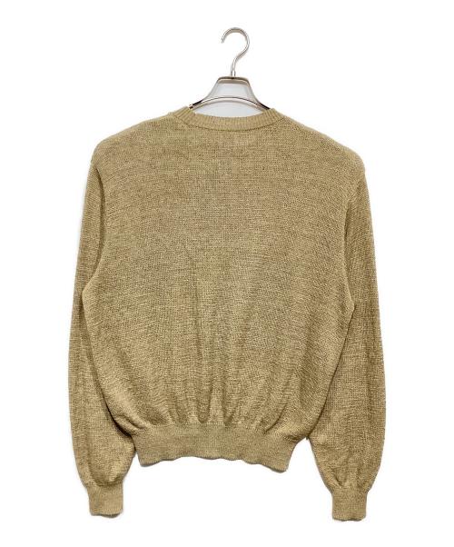 SASQUATCHfabrix.（サスクワッチファブリックス）SASQUATCHfabrix. (サスクワッチファブリックス) CALLIGRAPHIC LOVE & PEACE KNIT ベージュ サイズ:Mの古着・服飾アイテム
