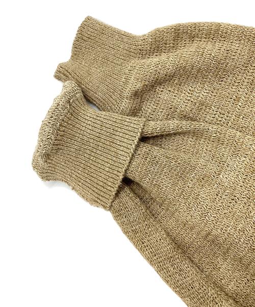 SASQUATCHfabrix.（サスクワッチファブリックス）SASQUATCHfabrix. (サスクワッチファブリックス) CALLIGRAPHIC LOVE & PEACE KNIT ベージュ サイズ:Mの古着・服飾アイテム