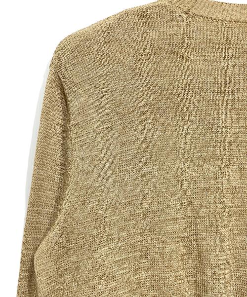 SASQUATCHfabrix.（サスクワッチファブリックス）SASQUATCHfabrix. (サスクワッチファブリックス) CALLIGRAPHIC LOVE & PEACE KNIT ベージュ サイズ:Mの古着・服飾アイテム