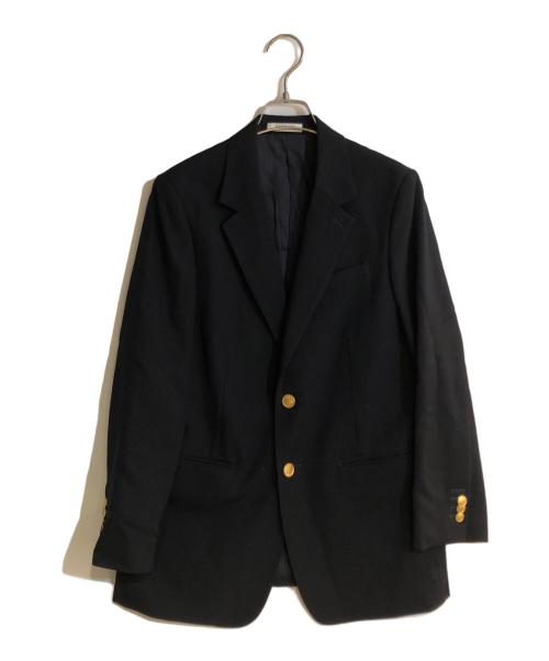 MACPHEE（マカフィー）MACPHEE (マカフィー) ビンテージギャバジン ダブルブレストジャケット ネイビー サイズ:34の古着・服飾アイテム