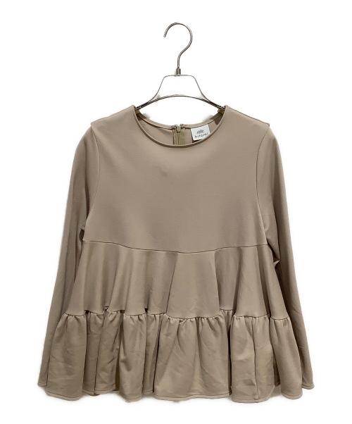 hitomi（ヒトミ）hitomi (ヒトミ) tiered tops ベージュ サイズ:XSの古着・服飾アイテム