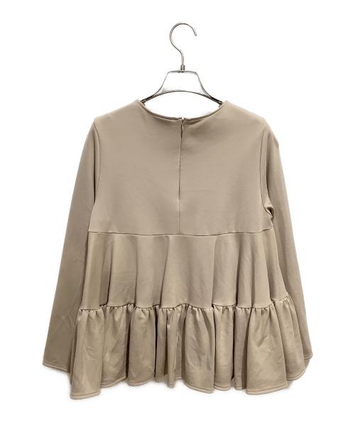 hitomi（ヒトミ）hitomi (ヒトミ) tiered tops ベージュ サイズ:XSの古着・服飾アイテム