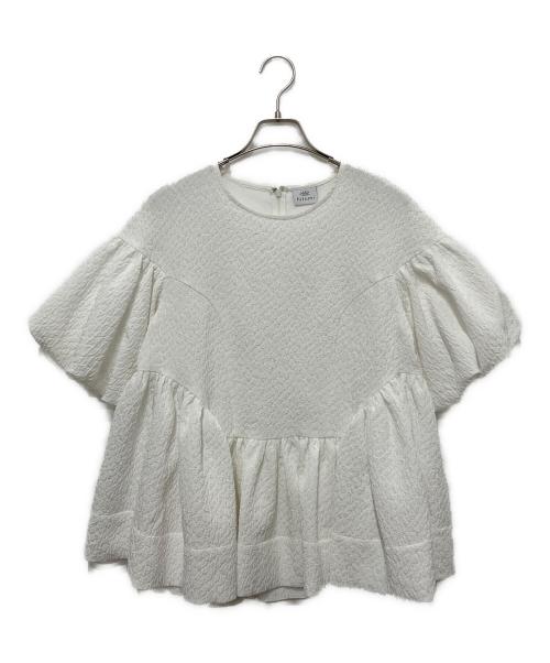 hitomi（ヒトミ）hitomi (ヒトミ) ジャガードブラウス ホワイト サイズ:Sの古着・服飾アイテム