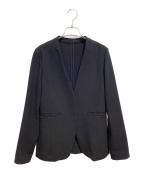 SOEJUソージュ）の古着「ウールライクノーカラージャケット」｜ブラック