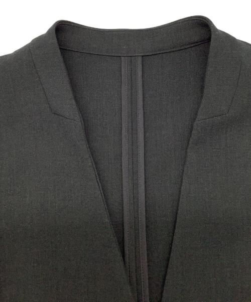 SOEJU（ソージュ）SOEJU (ソージュ) ウールライクノーカラージャケット ブラック サイズ:Sの古着・服飾アイテム