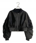 maison de Dolce.メゾンドドルチェ）の古着「グロッシーブルゾン」｜ブラック