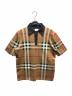 BURBERRY（バーバリー）の古着「シルクブレンドポロシャツ」｜ブラウン