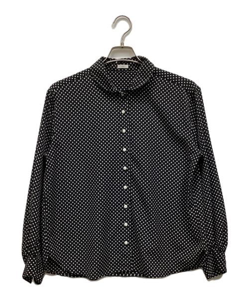 IENA（イエナ）IENA (イエナ) フリルネックブラウス ブラック サイズ:表記なしの古着・服飾アイテム