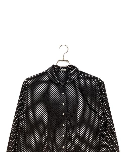 IENA（イエナ）IENA (イエナ) フリルネックブラウス ブラック サイズ:表記なしの古着・服飾アイテム