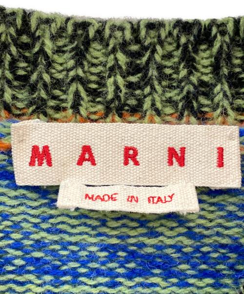 MARNI（マルニ）MARNI (マルニ) Multicolor V Neck Sweater マルチカラー サイズ:40の古着・服飾アイテム