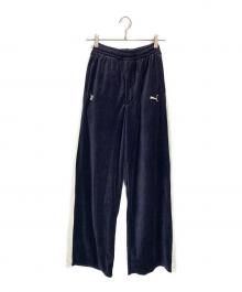 masu×PUMA（エムエーエスユー×プーマ）の古着「T7 WIDE TRACK PANTS」｜ネイビー