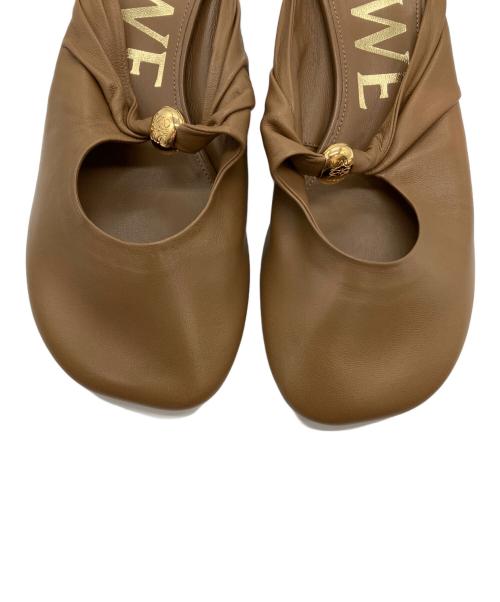 LOEWE（ロエベ）LOEWE (ロエベ) ペブル ソフト ミュール ブラウン サイズ:41の古着・服飾アイテム