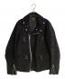 COOTIE（クーティー）の古着「スウェードライダースジャケット」｜ブラック
