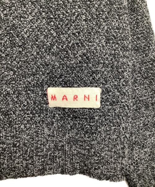 MARNI（マルニ）MARNI (マルニ) バイカラー タートルネックニット ホワイト×グレー サイズ:38の古着・服飾アイテム