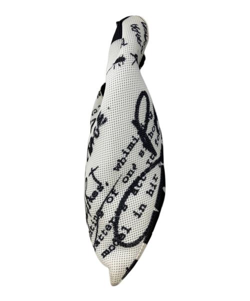 MM6 Maison Margiela（エムエムシックスメゾンマルジェラ）MM6 Maison Margiela (エムエムシックスメゾンマルジェラ) JAPANESE SMALL BAG IN PRINTED MESH ホワイト×ブラックの古着・服飾アイテム