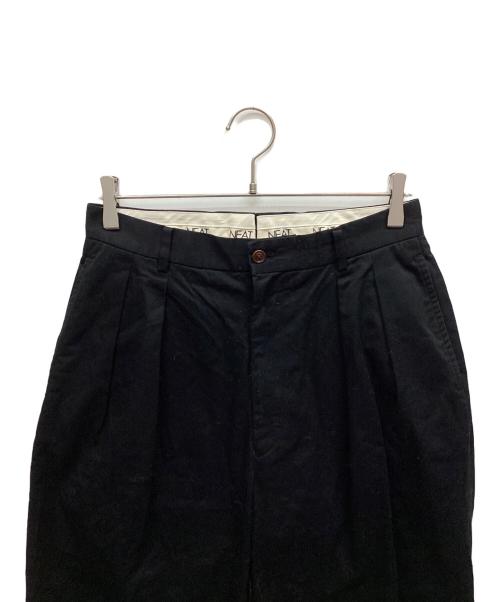 NEAT（ニート）NEAT (ニート) タックパンツ ブラック サイズ:44の古着・服飾アイテム